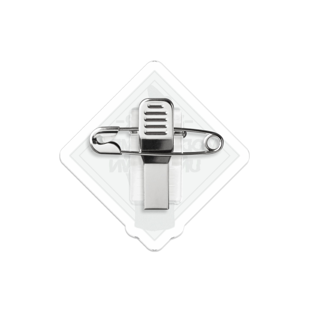 型番不明ロゴアクリルバッジ