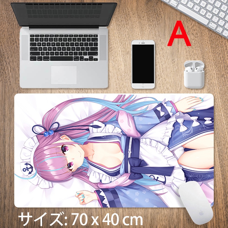 vtuber hololive ホロライブ 湊あくあ 大型 マウスパッド