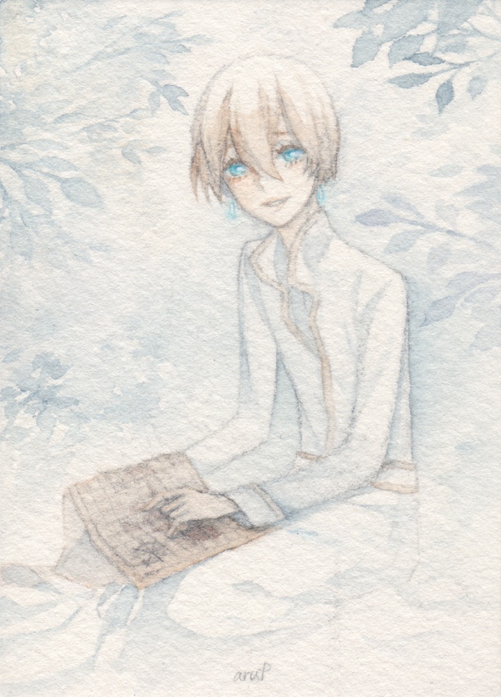 【創作】微笑み ATC原画