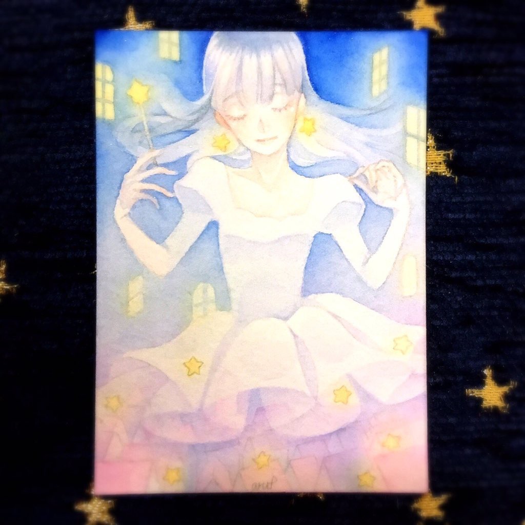 【創作】マホ ATC原画