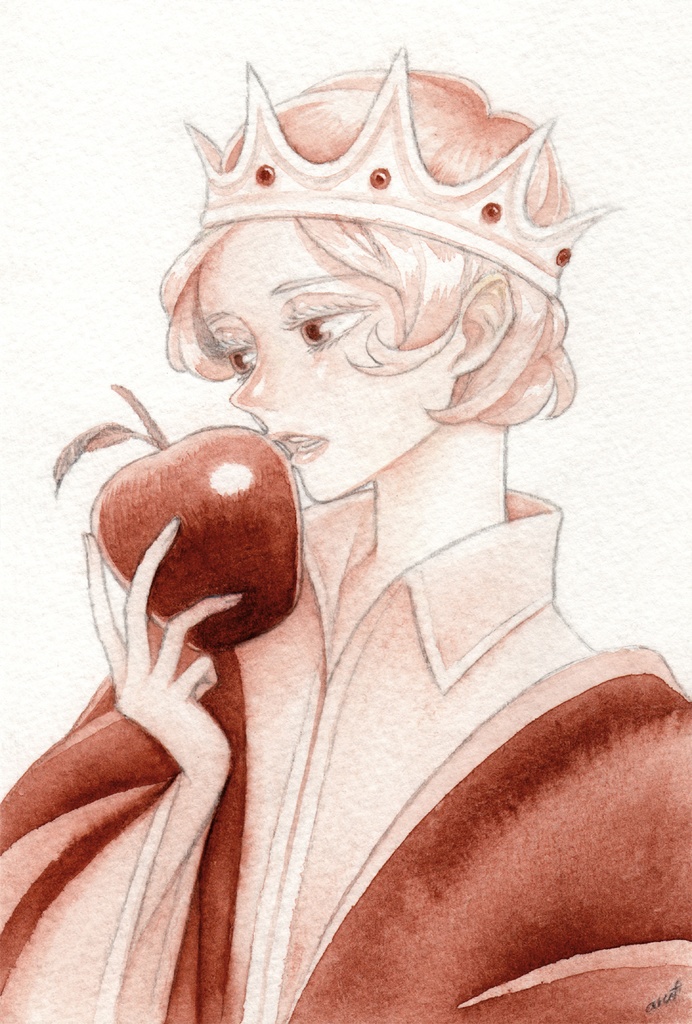 【創作】私の毒 水彩原画