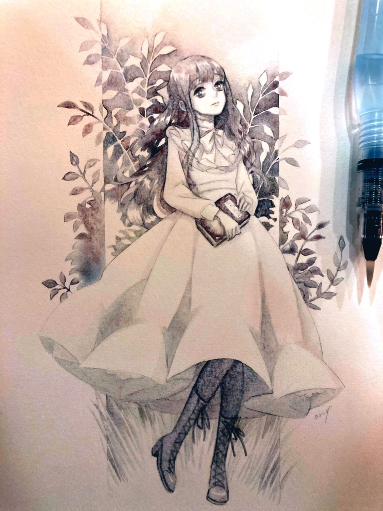 【創作】水彩原画(COMITIA149)