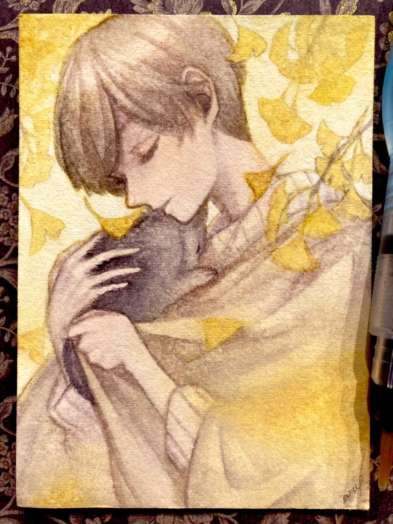 【創作】水彩原画ぬくぬく（通販新作）