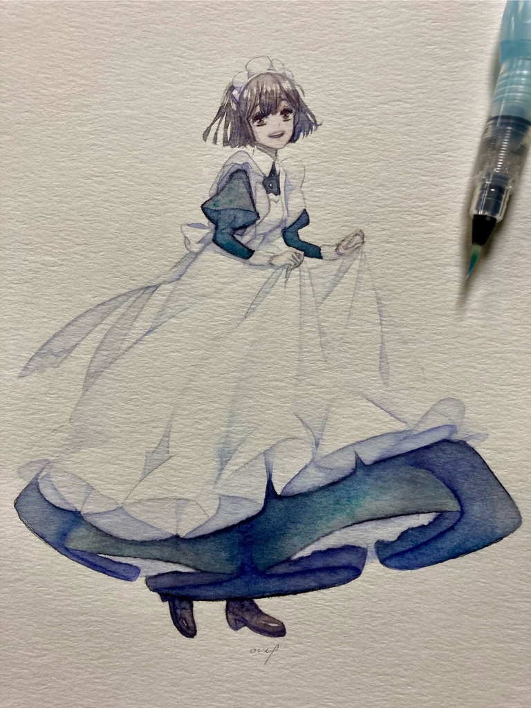 【創作】水彩原画ふんわり