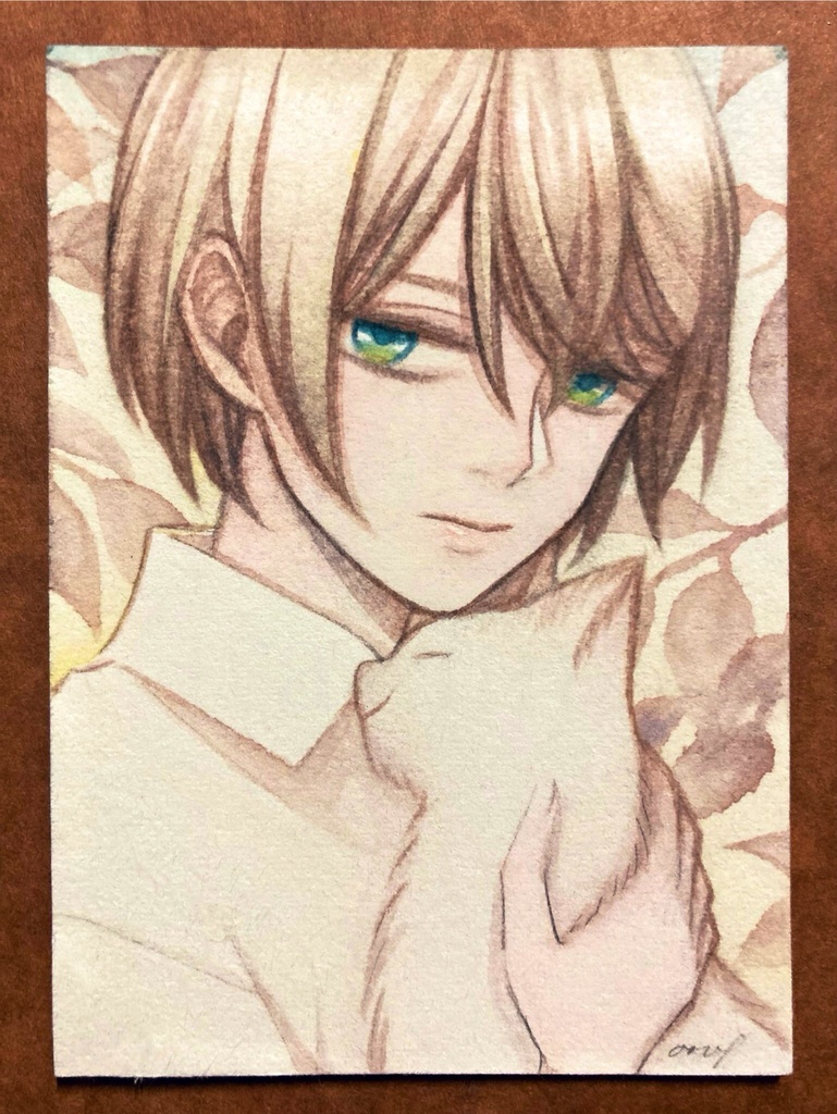 【創作】水彩ATC原画D