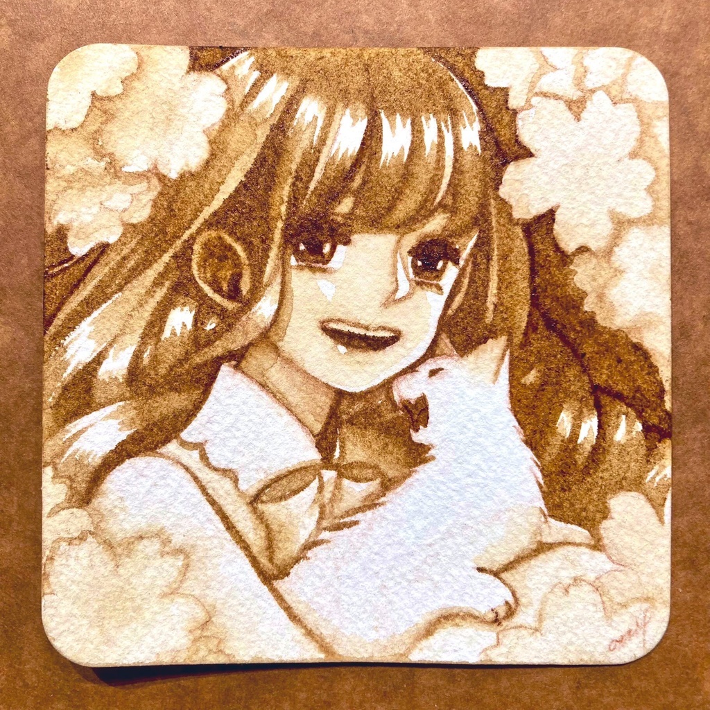 【創作】珈琲水彩原画A
