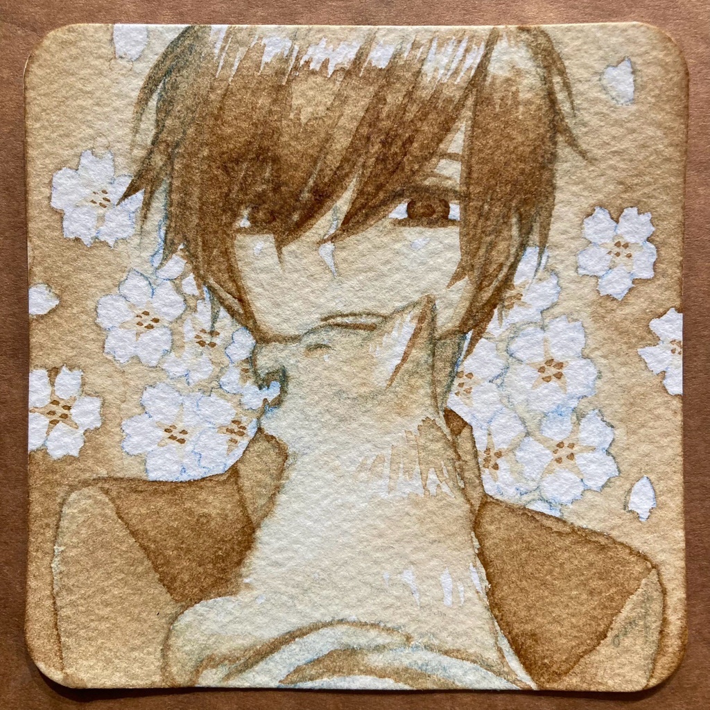 【創作】珈琲水彩原画B