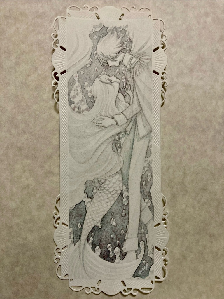 【創作】泡になるまで（2026年7月新作水彩原画）