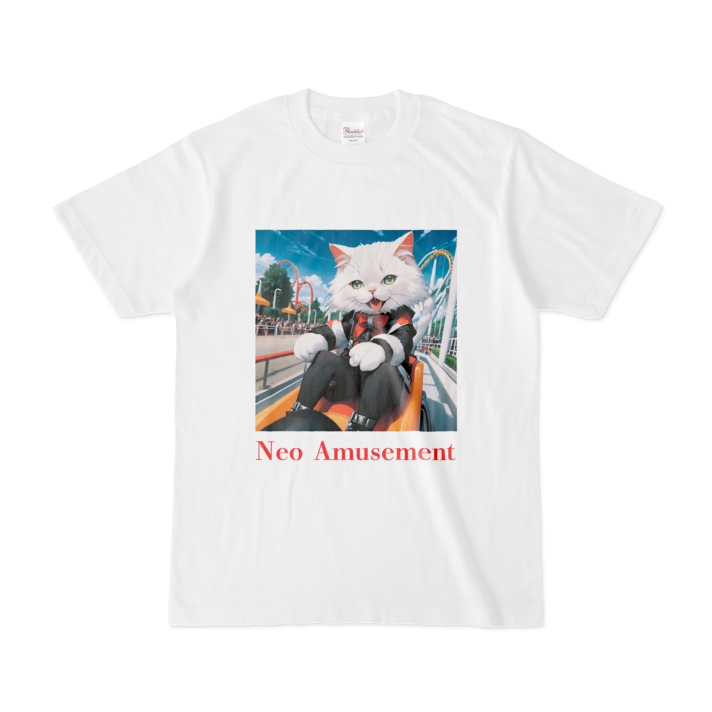 猫ジェットコースター Tシャツ