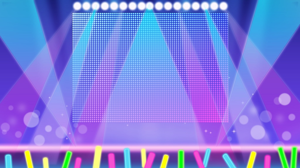 【フリー素材】背景&ライン&歌枠ロゴのサムネイル素材