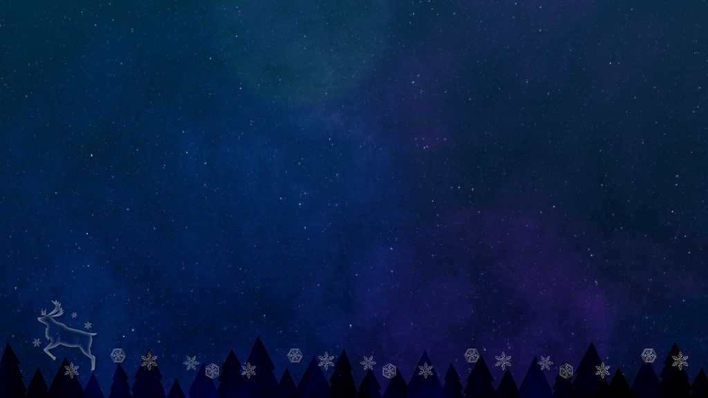 【動く素材】動く背景、配信フレーム(X'mas&正月)