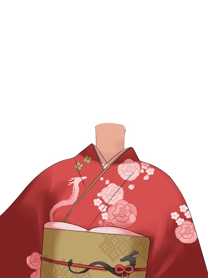 【フリー素材】着物、背景、小物、年賀セット(2024年)