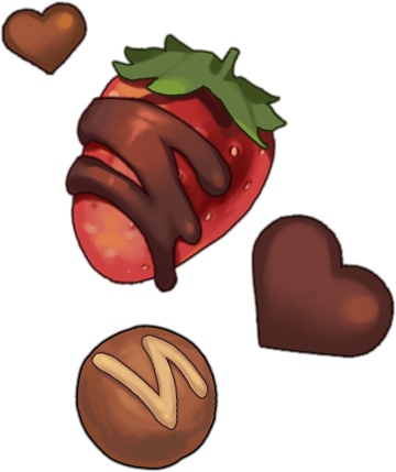 【フリー素材】ハートの手、小物、背景(バレンタイン)