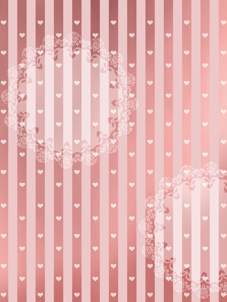 【フリー素材】ハートの手、小物、背景(バレンタイン)