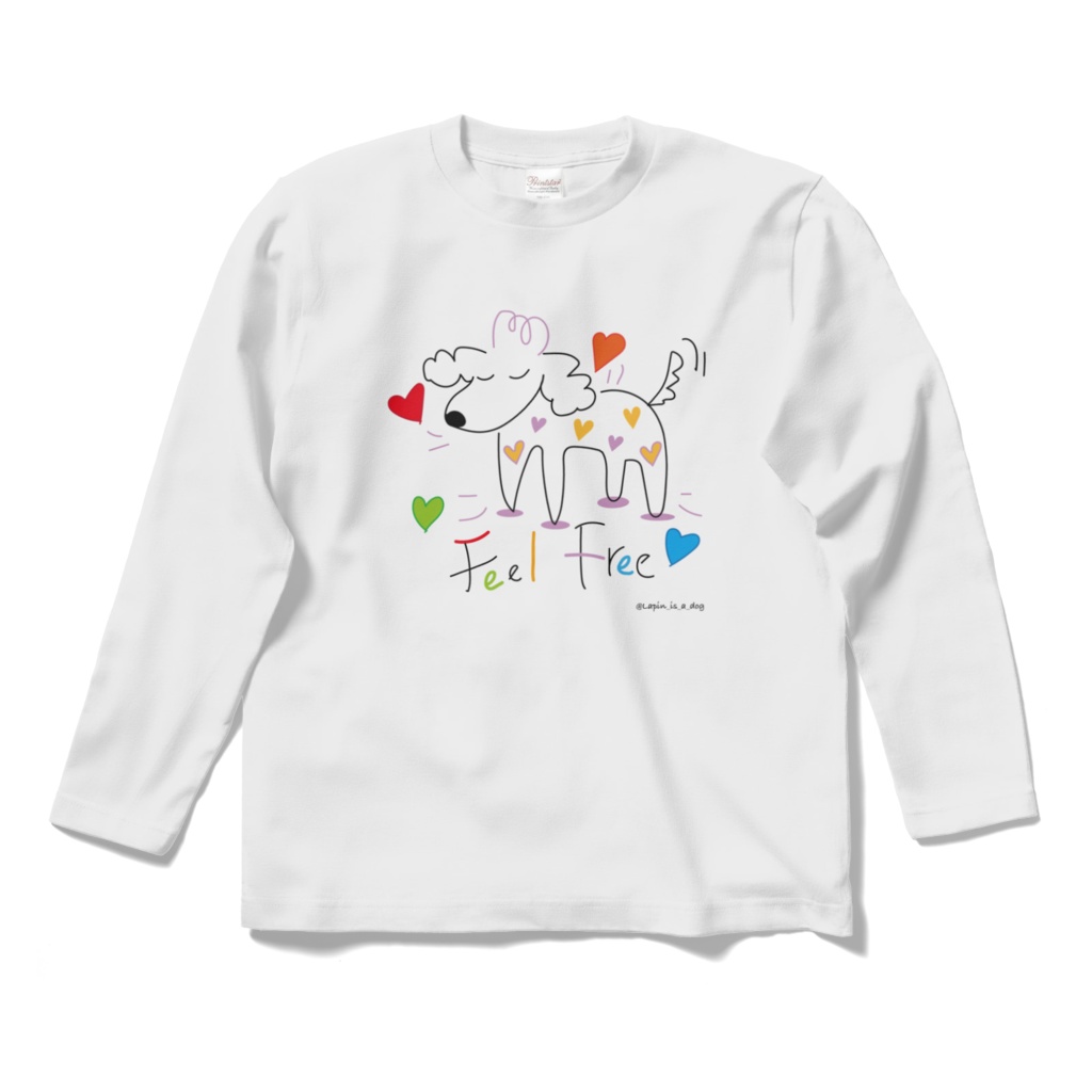 Lapin_is_a_dog "Feel Free"シリーズ　オリジナルロングスリーブTシャツ