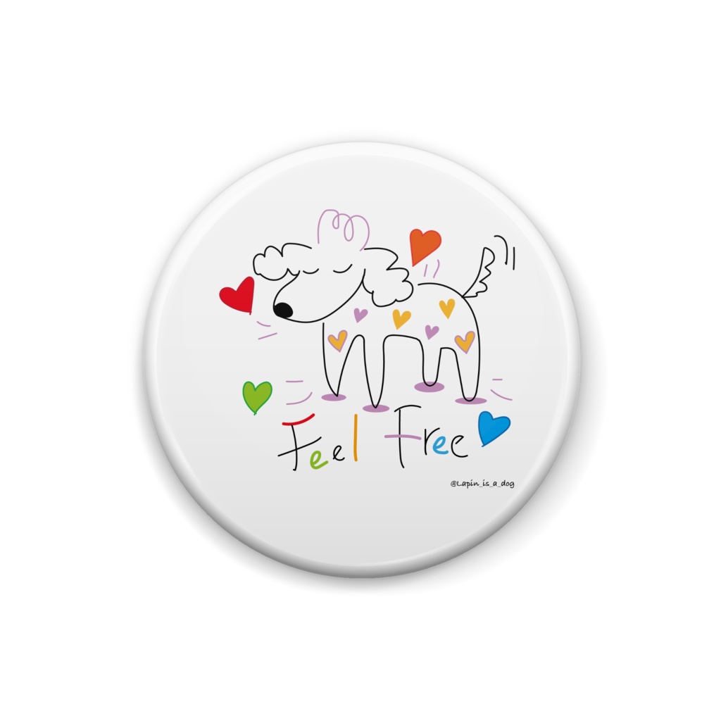 ”Feel Free"シリーズ　オリジナル缶バッチ