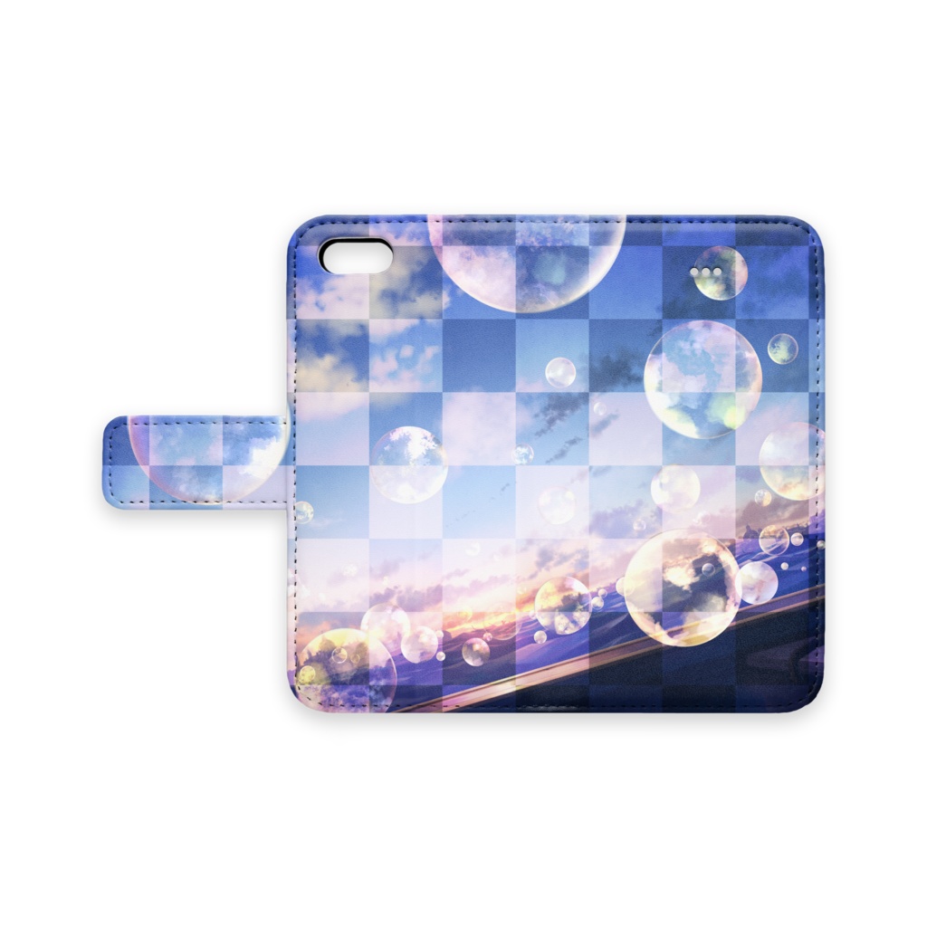 手帳型iphoneケース サンシャインバブルドリーム