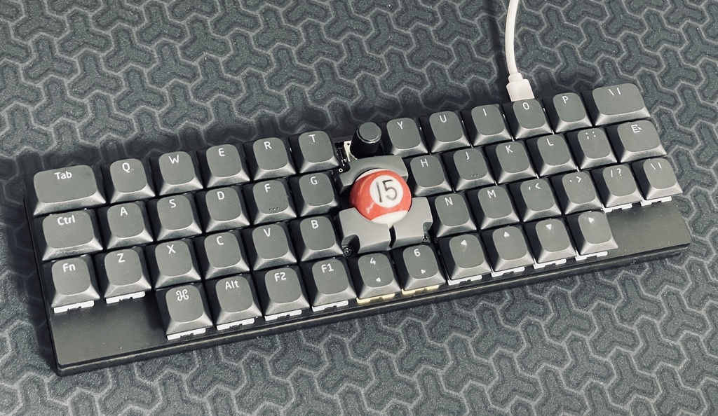 【試作品】mapo46rp_row 自作キーボード トラックボール対応