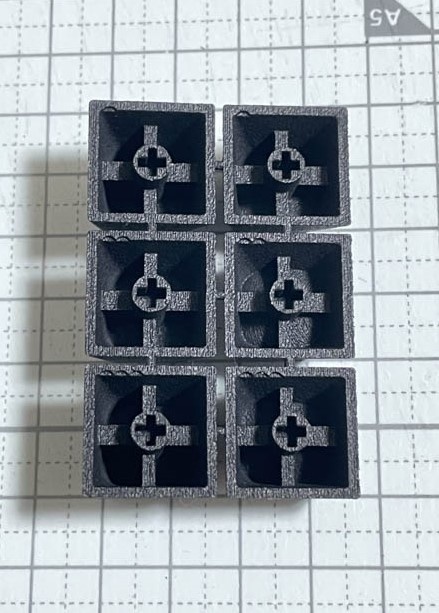 エルゴ風キーキャップ3Dモデルデータ mapocaps / 3D data of ergo style keycap