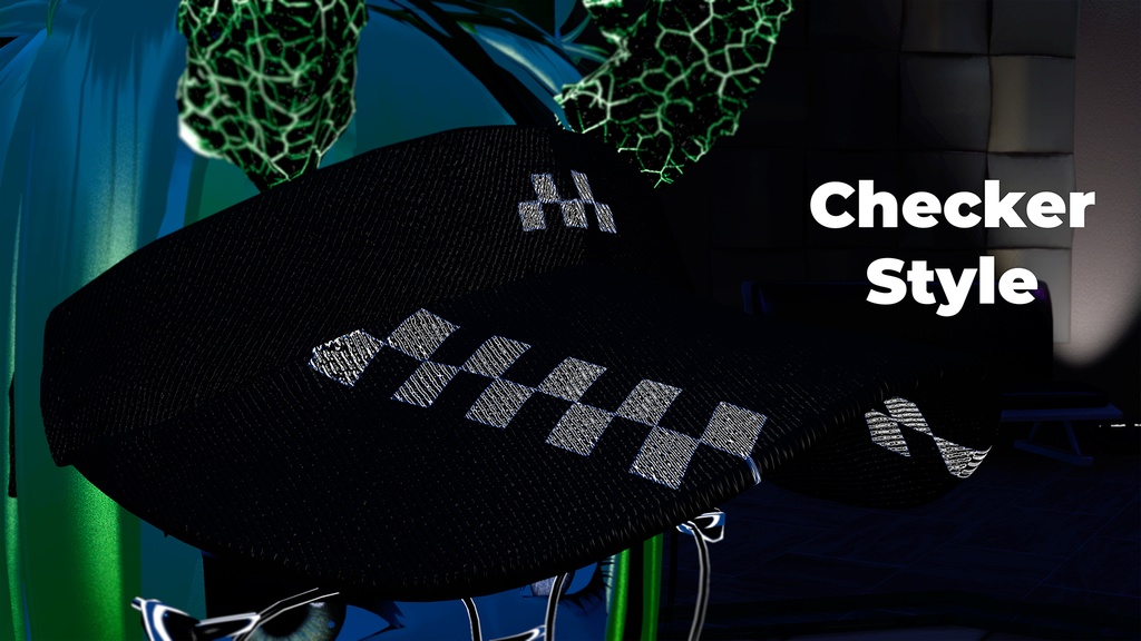 Hayweee Hat's Re-Paint +BONUS CHECKER TEXTURE | 帽子 塗り直す VRChat