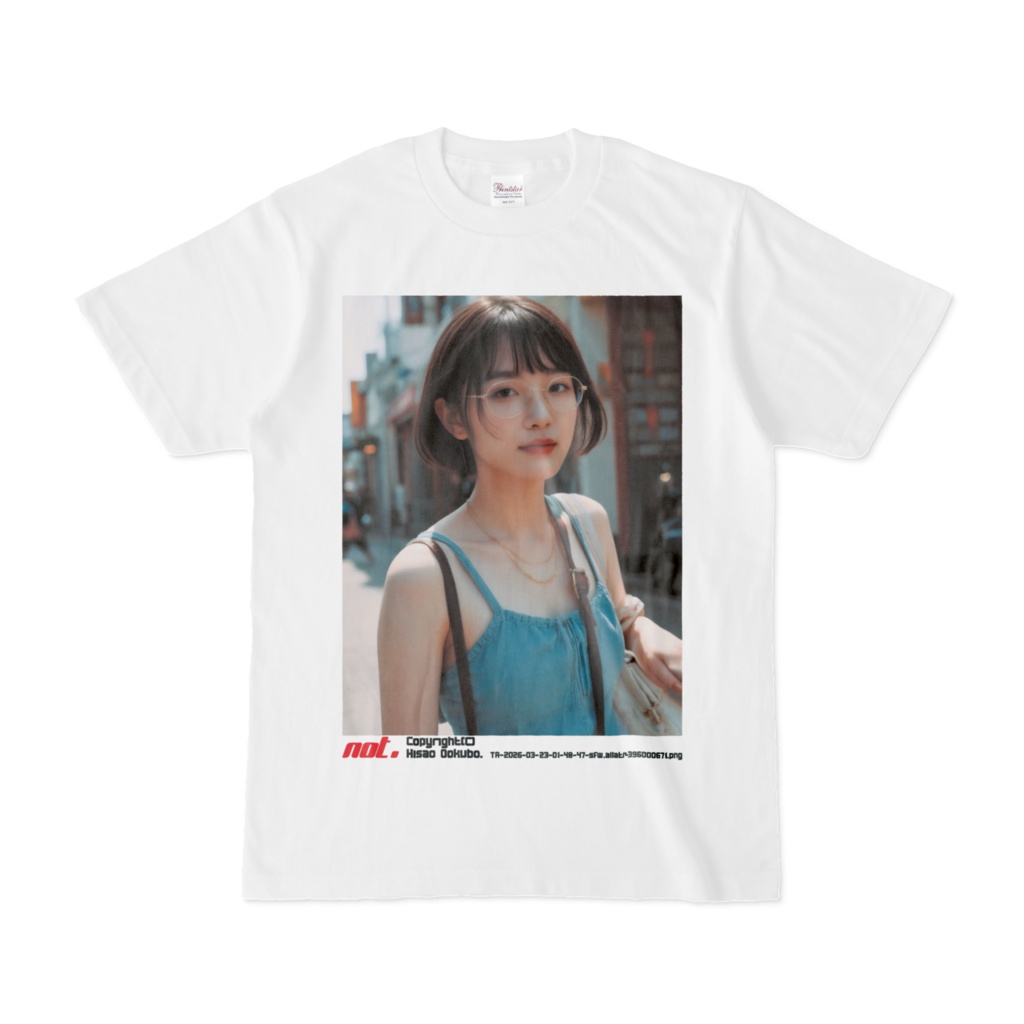 Not. T-shirts. 【AIアートギャラリーREST展示会『コラボバースト』の為、作成したシャツ】