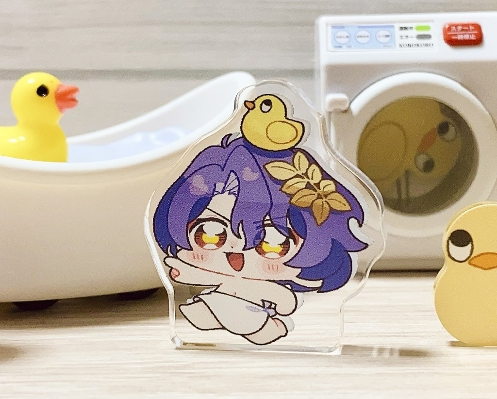 ちおのアクリルマスコット(お風呂)