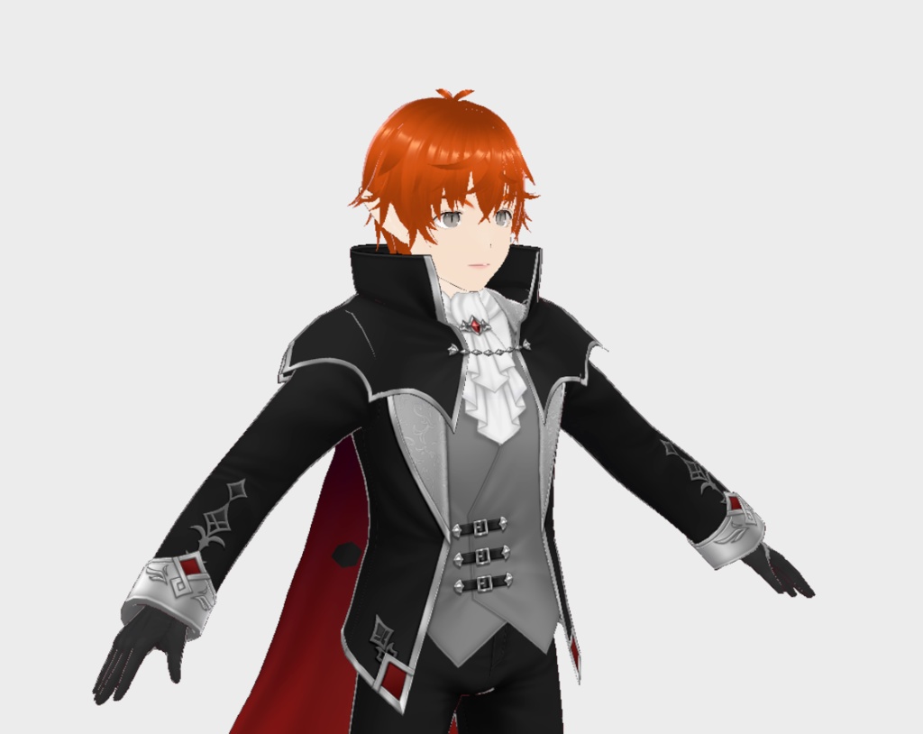 ヴァンパイア風 ゴシック男性アバター【VRoid / VRM】