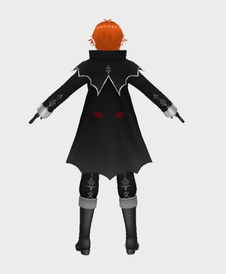 ヴァンパイア風 ゴシック男性アバター【VRoid / VRM】