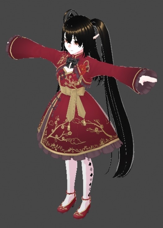 紅華(こうか)- 中華風ファンタジー女性アバター【VRM】