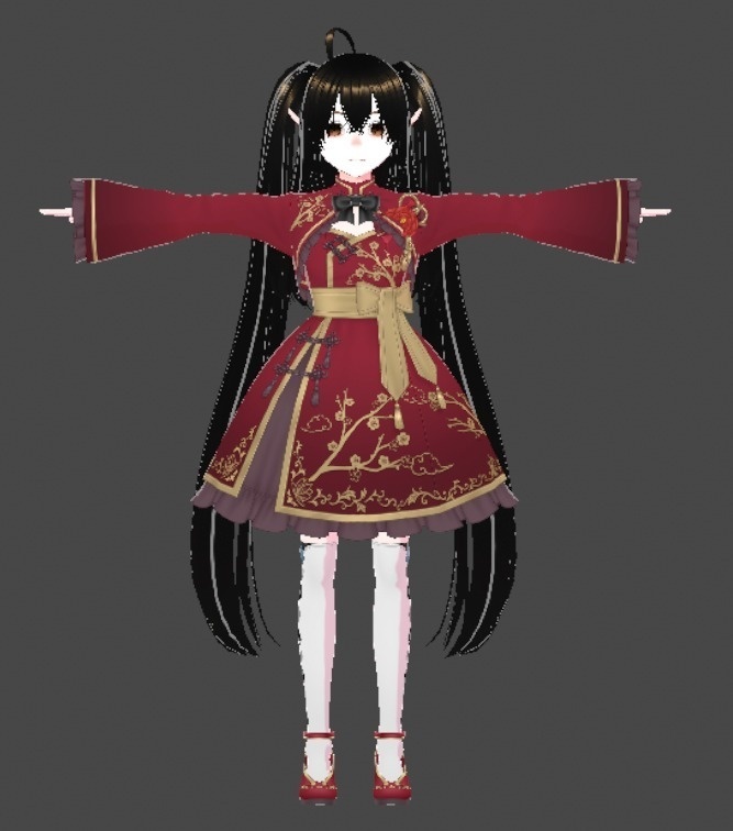 紅華（こうか）- 中華風ファンタジー女性アバター【VRM】