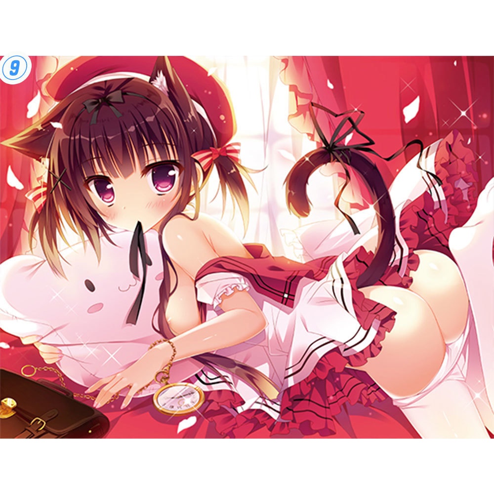 【受注生産】むくもちきせりキャンバスアート⑨(白もち桜A)