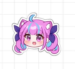 「湊あくあ」アクリルバッジ