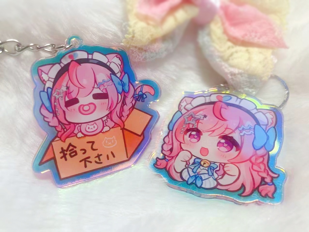 【C107】「結城さくな」ホログラム アクリルキーホルダー