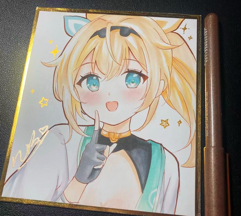 【直筆色紙】ござるさん