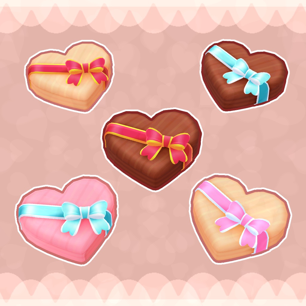 【バレンタイン】ハート型プレゼントボックス3Dモデル【ホワイトデー】