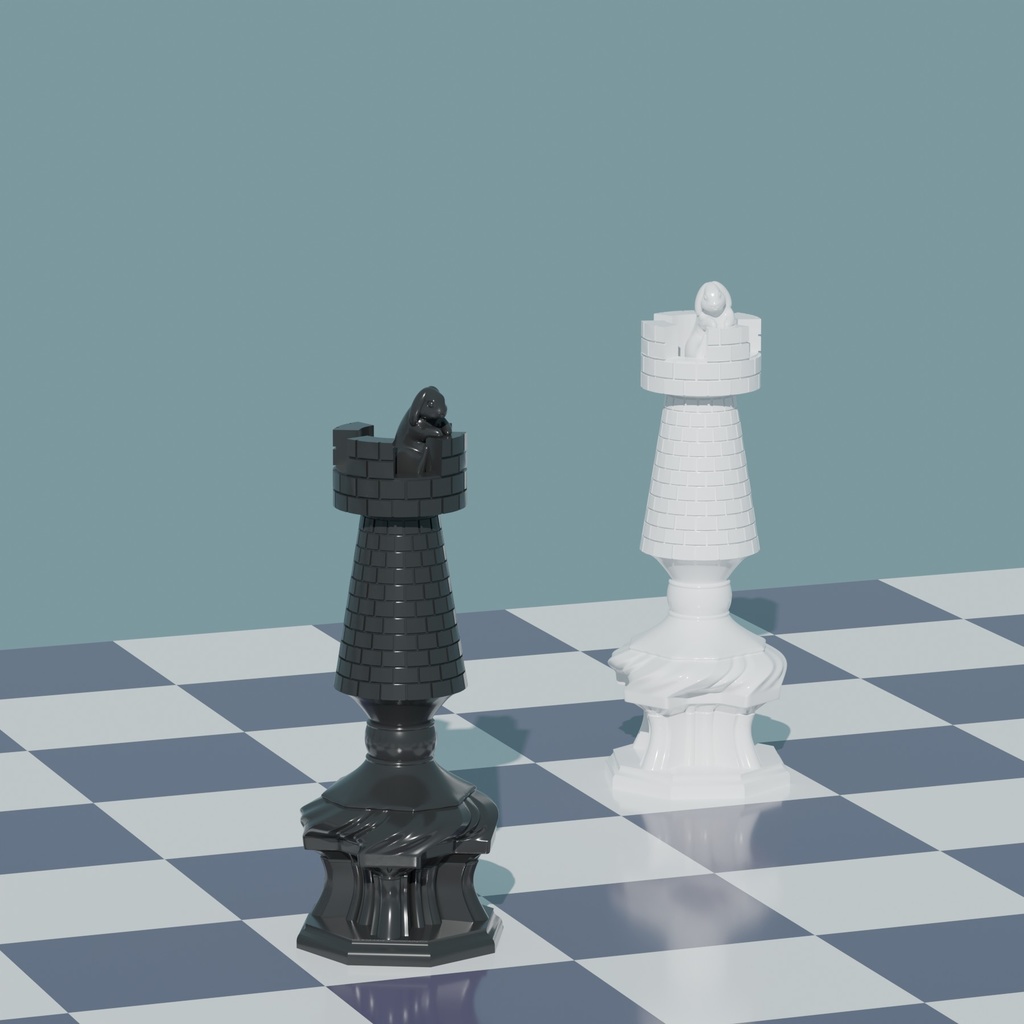 【STLファイルセット】Rabbit Chess Ⅱ Helios
