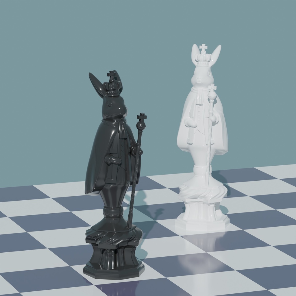 【STLファイルセット】Rabbit Chess Ⅱ Helios