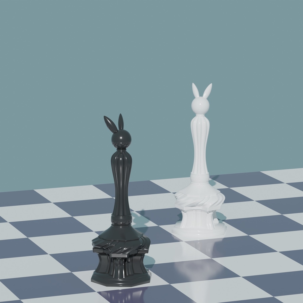 【STLファイルセット】Rabbit Chess Ⅱ Helios