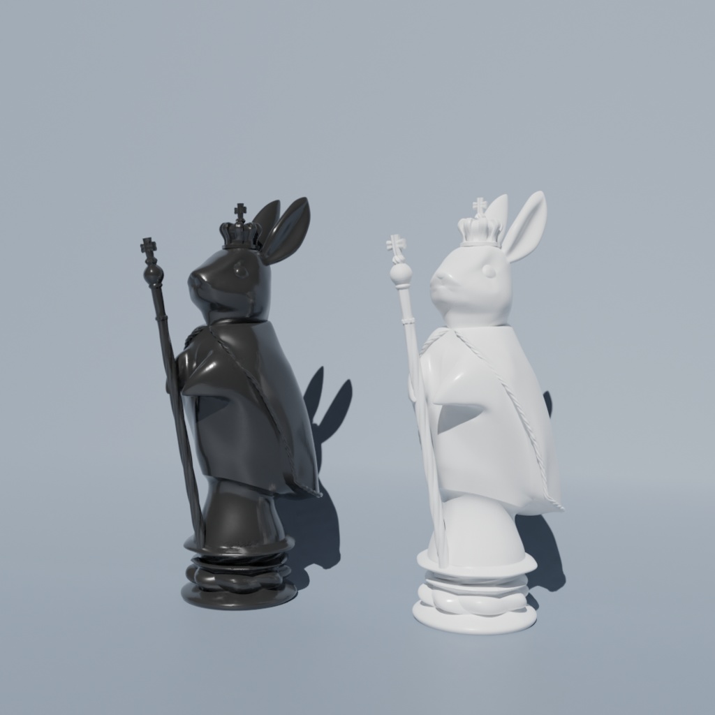 【FBX】ラビットチェス FBXデータセット