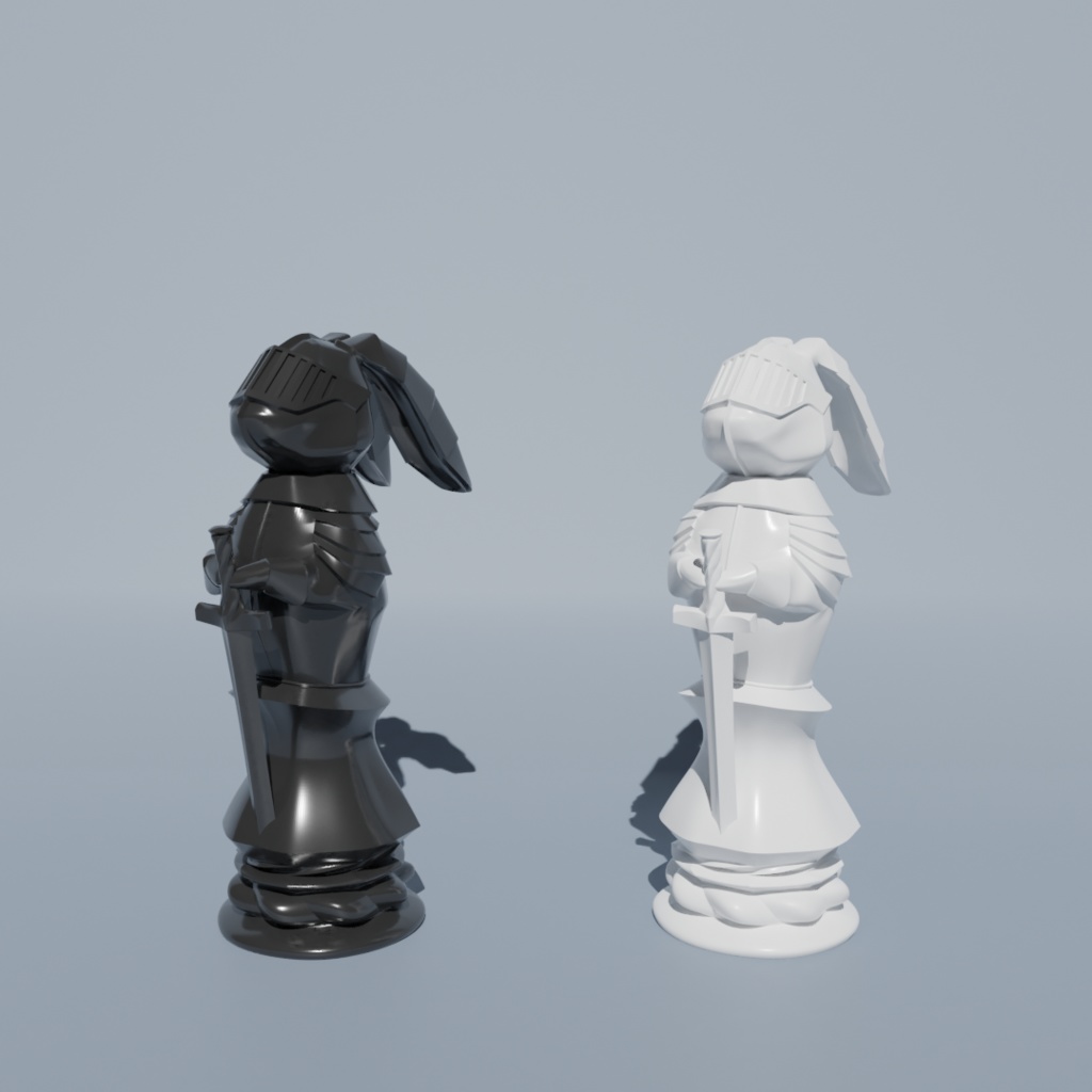 【FBX】ラビットチェス FBXデータセット