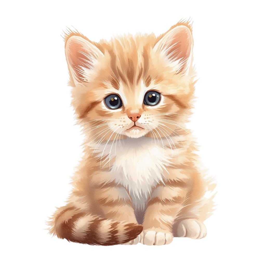 やさしい色鉛筆風 かわいい動物クリップアートセット(全10種類)|PNG透過素材