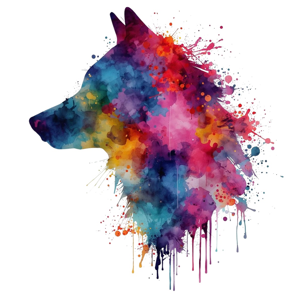 色んな表情のオオカミのクリップアートセット(全30種類)|PNG透過素材