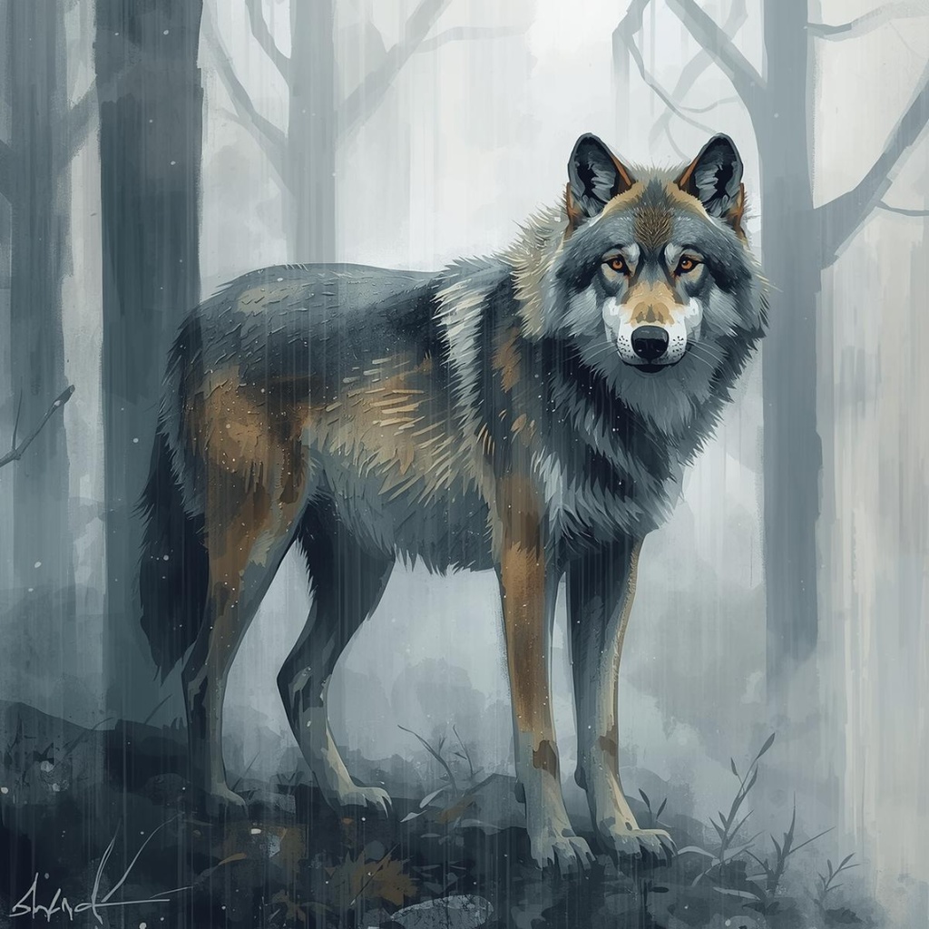 色んな表情のオオカミのクリップアートセット(全30種類)|PNG透過素材