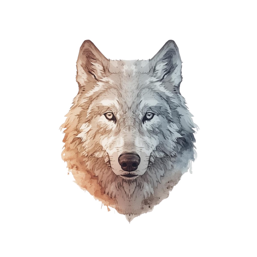 色んな表情のオオカミのクリップアートセット(全30種類)|PNG透過素材