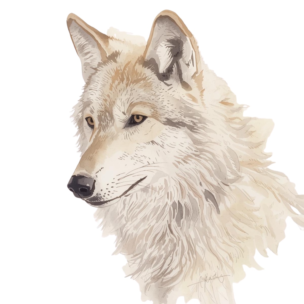 色んな表情のオオカミのクリップアートセット(全30種類)|PNG透過素材