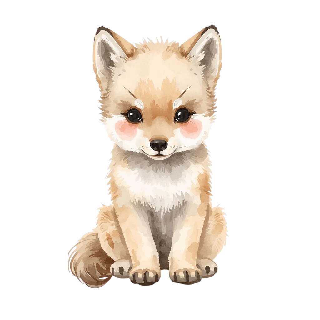 色んな表情のオオカミのクリップアートセット(全30種類)|PNG透過素材