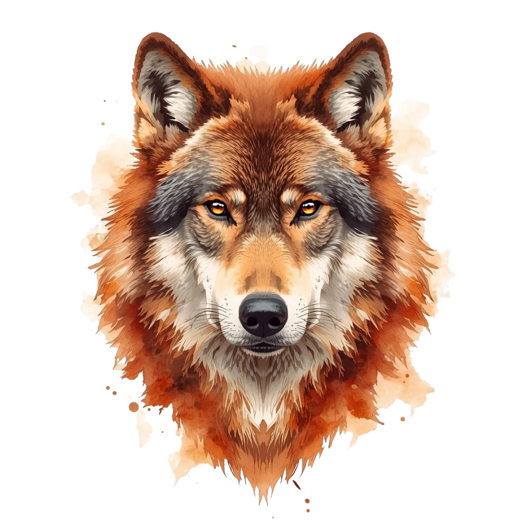 色んな表情のオオカミのクリップアートセット(全30種類)|PNG透過素材