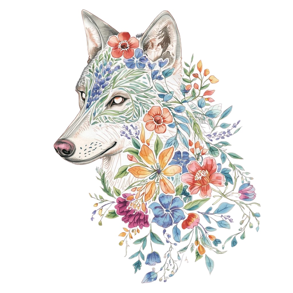 色んな表情のオオカミのクリップアートセット(全30種類)|PNG透過素材