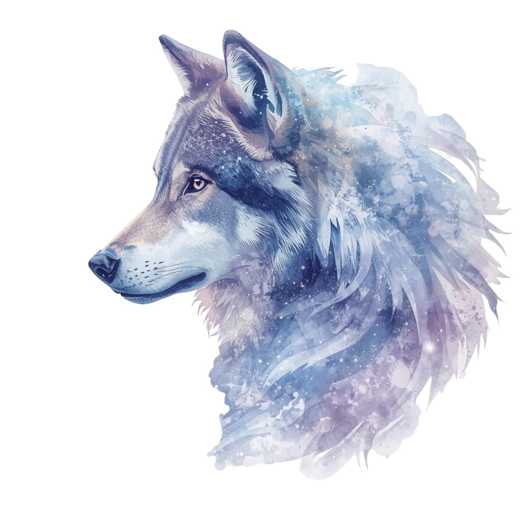 色んな表情のオオカミのクリップアートセット(全30種類)|PNG透過素材