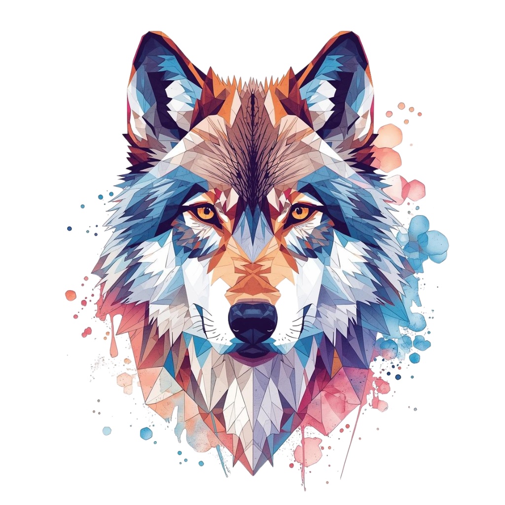 色んな表情のオオカミのクリップアートセット(全30種類)|PNG透過素材